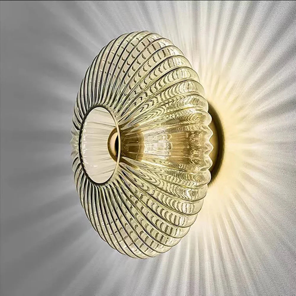Glass Wall Lamp Glass Wall Sconce For Corridor Background Bedroom Living Room Bedside Ambiance Wall Light Indoor Home Decor RELUX.STORE