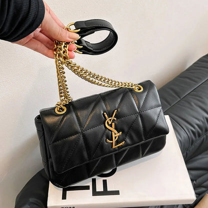 New Xiaoxiangfeng diamond grid chain bag, stylish and versatile, large capacity diagonal span small square bag RELUX.STORE