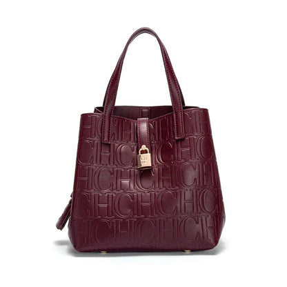 Classic Simple Solid Color Women's New 2024 Large Capacity Handbag Letter Element Women's Handbag RELUX.STORE