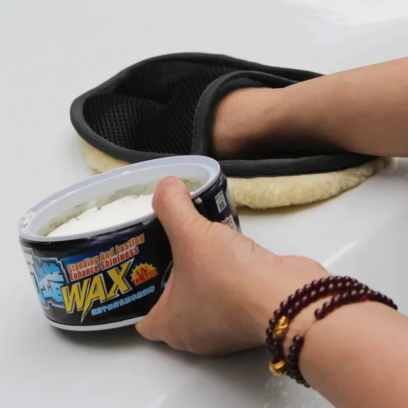1pcs Car Washing Imitation Wool Gloves Thickened Plush Car Wiping Gloves Waxing Polishing Car Cleaning Products  cleaning cloth RELUX.STORE