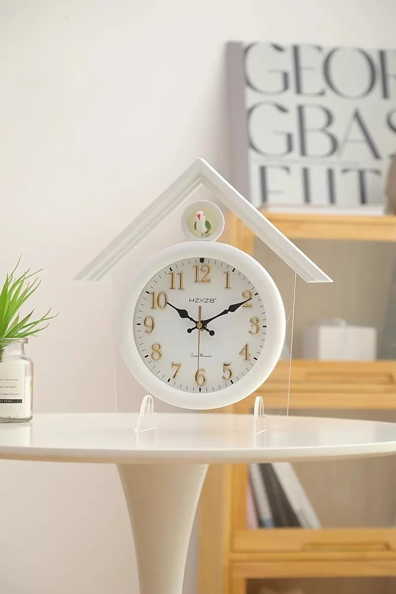 Luminous Wall Clock Luxury Cuckoo Clocks Led Watch Retro Table Clock Bedroom Silent Living Room Decoration Elegant Room Ornament RELUX.STORE