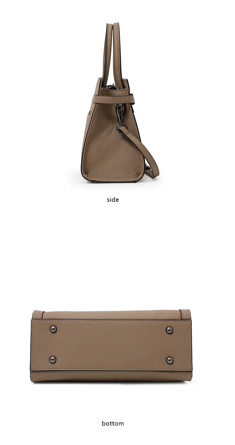 Genuine leather women's bag original first layer cowhide women's hand shoulder simple tote bag occupation RELUX.STORE