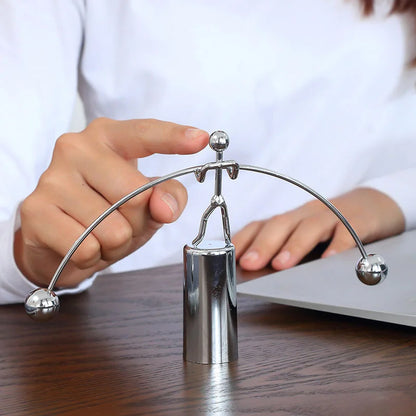 Weightlifter Kinetic Art Desk Science Decor For Home Office Fidget Toys Adults And Kids Objet Satisfaisant Anti Stress Gifts