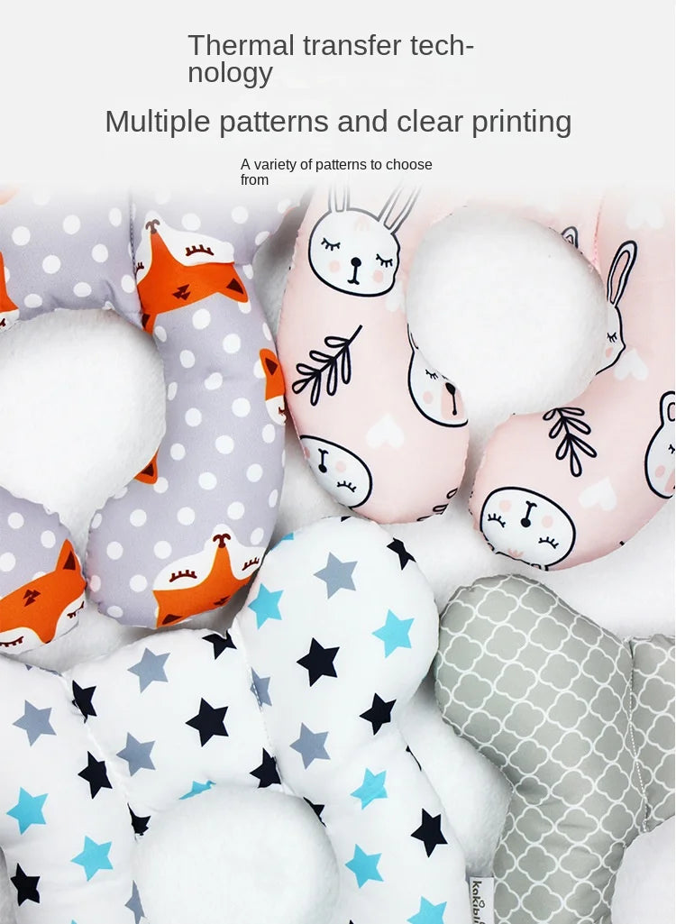 New Baby Pillow Protective Travel Car Seat Head Neck Support Pillows Newborn Children U Shape Headrest Toddler Cushion 0-3 Years