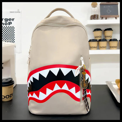 Men's Tactical Backpack: Shark-Mouth Opening Travel Rucksack | Water-Resistant Student Daypack for Outdoor Hiking & College
