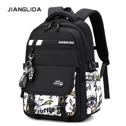 NEW Children Orthopedics School Bags Kids Backpack In Primary Schoolbag For Teenager Boys Waterproof Backpacks Book Bag mochila RELUX.STORE