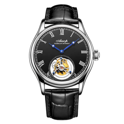 Aesop Real Flying Tourbillon Movement Mechanical Watches Luxury Watch for Men Skeleton Tourbillon Watch Sapphire Official StoreS