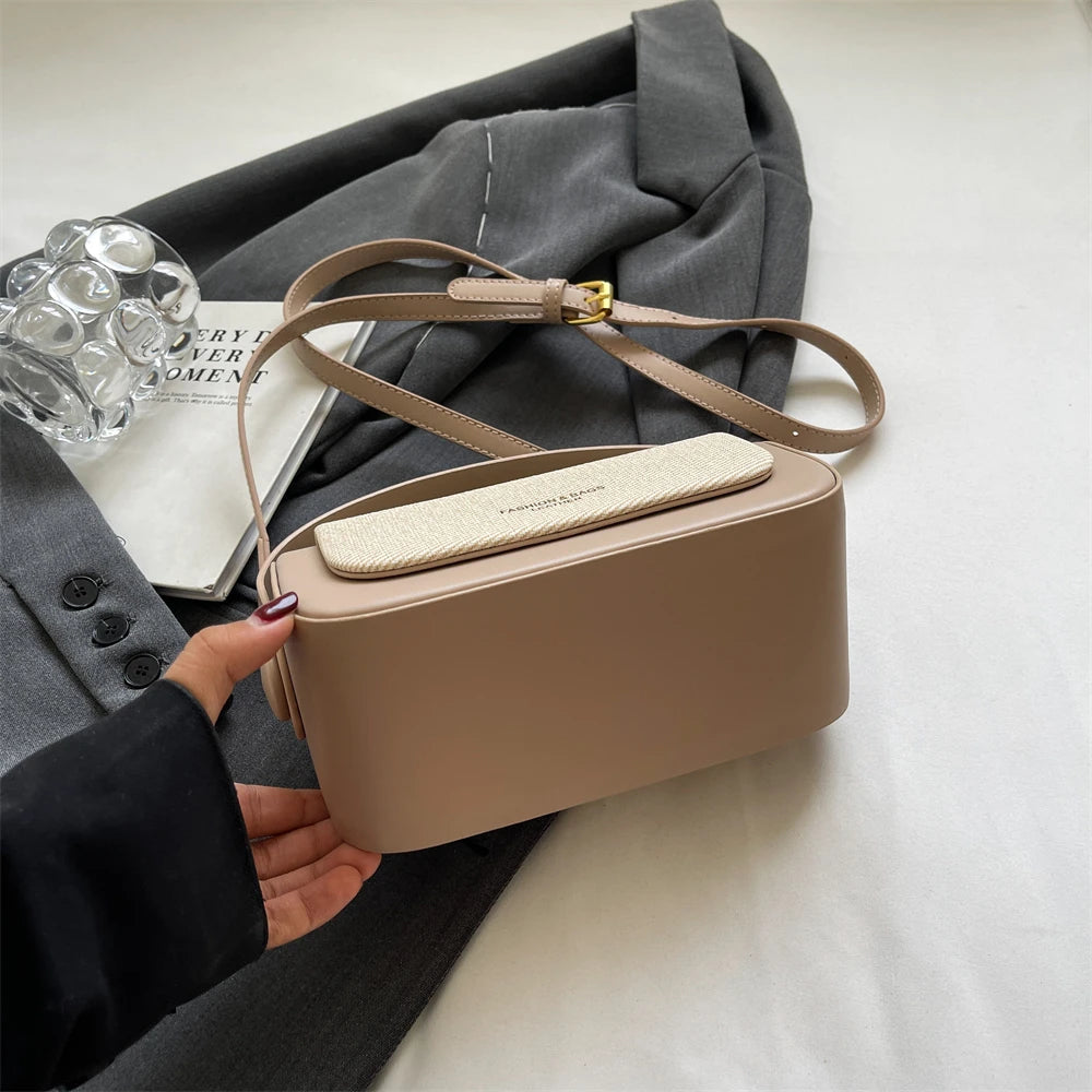 Simple Fashion Mini Square Women Crossbody Bags 2024 Luxury Designer Purses And Handbags Box Shape Pure Color Shoulder Satchels RELUX.STORE