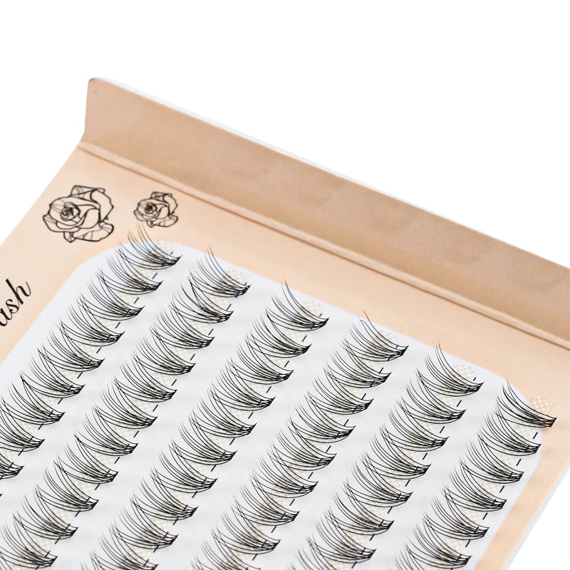 6 Rows 120 Bundles Eyelash Extension Natural Russian Volume Faux Cils Eyelashes Individual 10/20/30D Cluster False Lashes Makeup RELUX.STORE