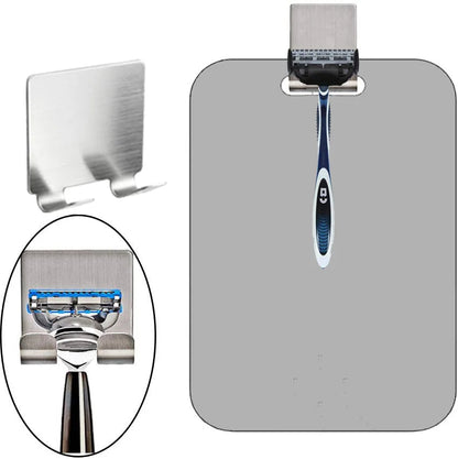 Acrylic Anti Fog Mirror Bathroom Tools Shower Shaving Fogless Mirror Washroom Travel Accessories With Wall Suction For Men Women