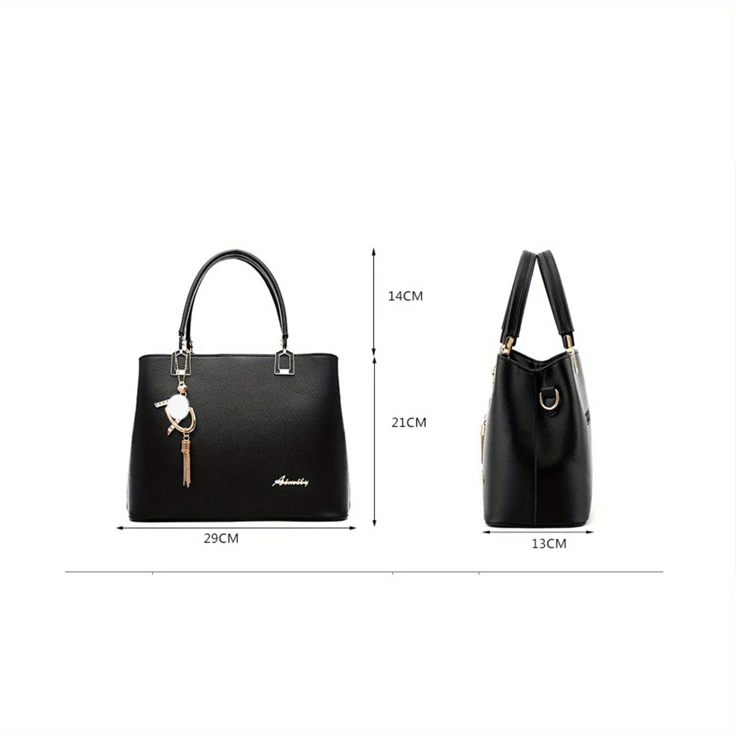 fashion lady bags, large capacity ms leisure shoulder bag handbag, tide commuter bag with creative pendant RELUX.STORE