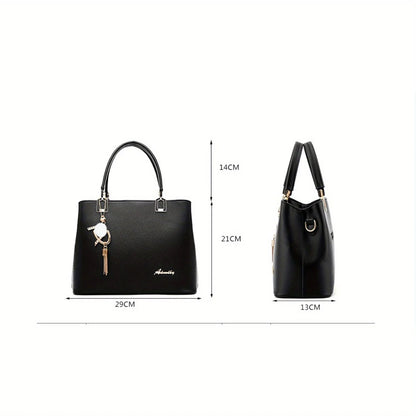 fashion lady bags, large capacity ms leisure shoulder bag handbag, tide commuter bag with creative pendant RELUX.STORE