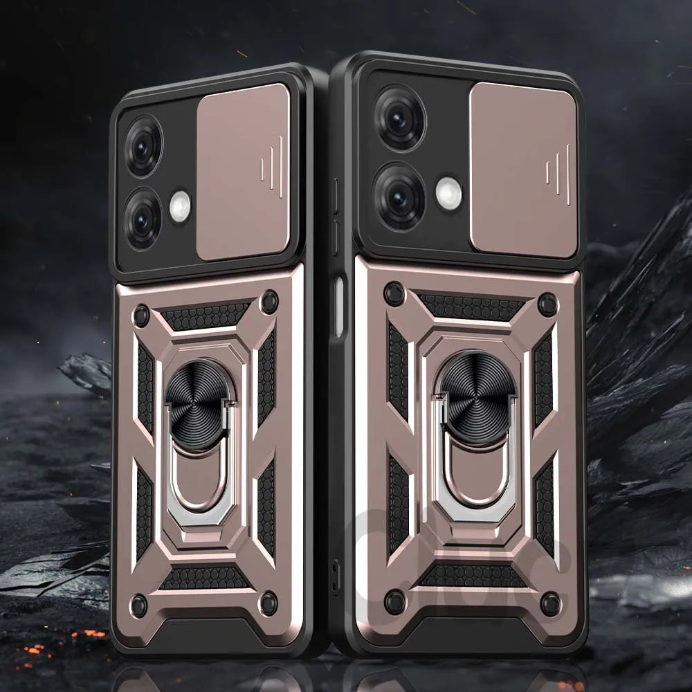 For Motorola Mote G84 G54 G34 G14 G53 G62 G42 G10 G20 G30 E22i E20 E30 E40 Case Slide Camera Shockproof Armor Protect Cover RELUX.STORE