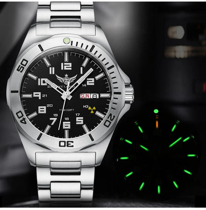 Yelang V1019 Brand 44MM Men Watch NH36 100M PROFESSIONAL WATERPROOF Deep Diving Mechanical Automatic Watch Sapphire Lens Reloj