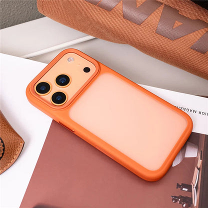 Active Touch Camera Button Matte Armor Case For iPhone 17 Air 16Pro 15 17Pro Max Translucent Hybrid Shockproof Hard Phone Cover RELUX.STORE