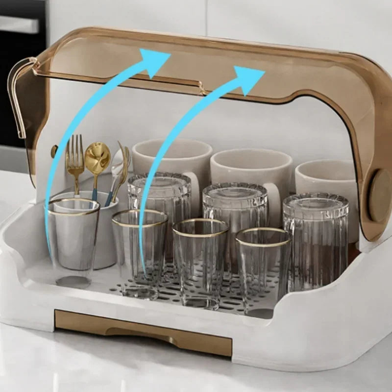 Baby Feeding Bottle Drain Rack Nipple Feeding Cup Holder with Cover Storage Drying Rack Bottle Cleaning and Drying Machine