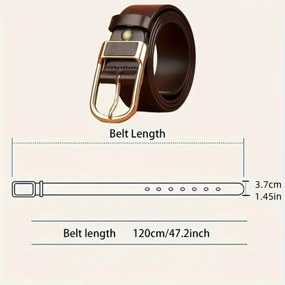 Men's Trendy Casual Belt For Men Coboy Style Belts Pin Buckle Belt Jeans Retro Belt Business Casual Belt RELUX.STORE