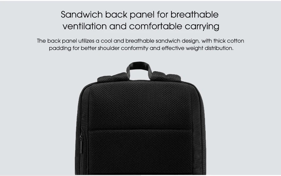 Xiaomi Classic Business Backpack 2 Fashion Laptop Bag for Men and Women Travel Large Capacity Backpack
