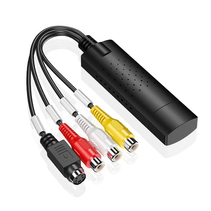VHS to Digital Converter USB 2.0 Video Converter Audio Capture Card VHS Box VHS VCR TV to Digital Converter Support Win 7/8/10
