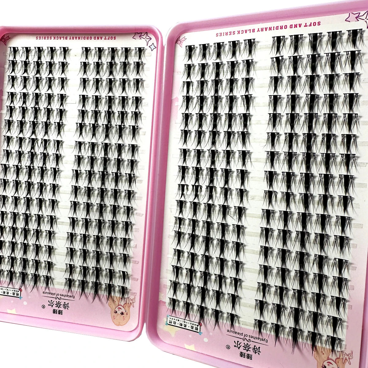 High-Capacity Individual Lashes 12/13/14mm Cluster Lashes Fluffy Natural Look DIY Eyelash Extension False Eyelashes Makeup RELUX.STORE