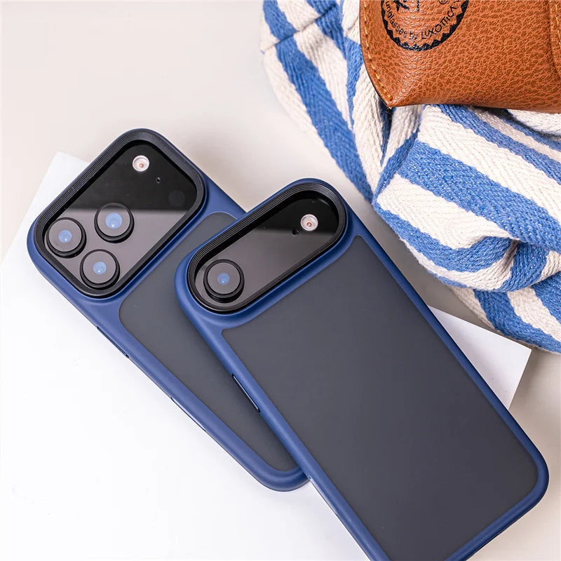 Active Touch Camera Button Matte Armor Case For iPhone 17 Air 16Pro 15 17Pro Max Translucent Hybrid Shockproof Hard Phone Cover RELUX.STORE