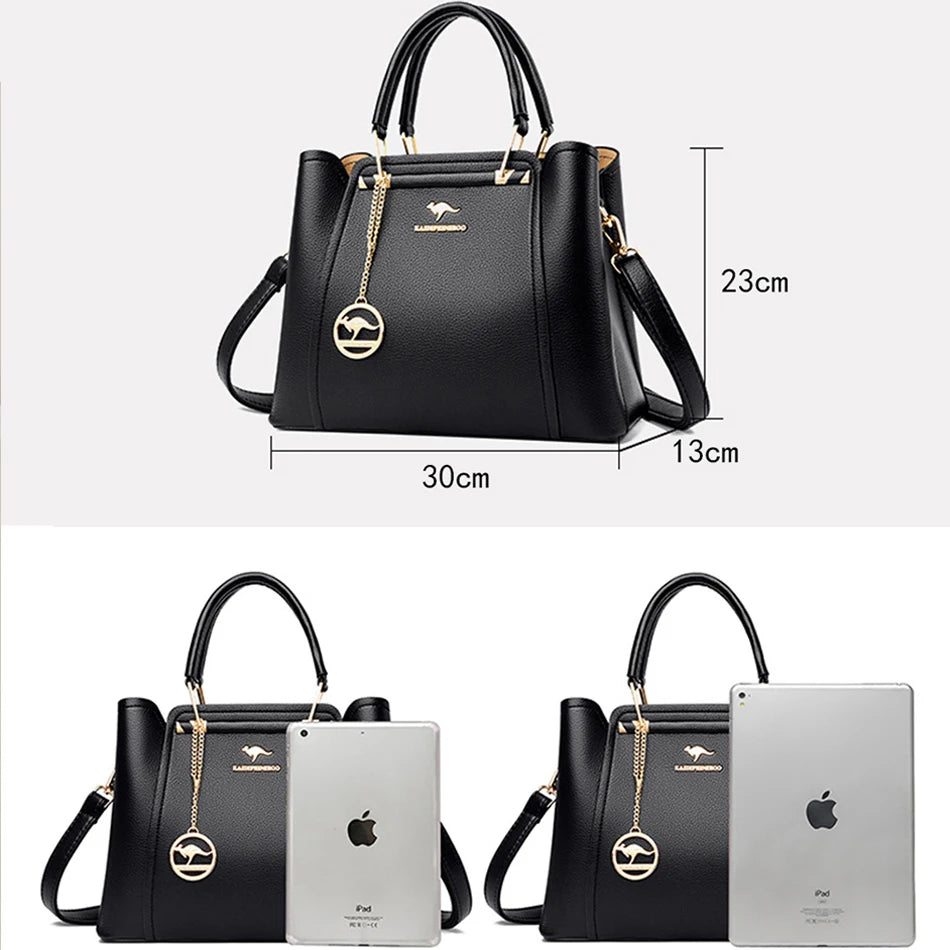 2024 Luxury Women Designer 3 Layers Shoulder Crossbody Sac Ladies Large Capacity Leather Handbags Shopper Brand Messenger Totes RELUX.STORE