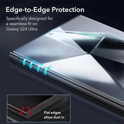 2/4Pcs Tempered Glass Screen Protector For Samsung Galaxy S25 S24 Plus Ultra S23 S22 Plus FE Clear Protective Cover Glass Film