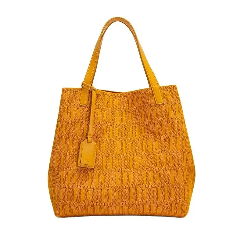 CH Ladies Shoulder Bag Fashion Classic New Pure Color Outer Pocket Ladies Handbag High Quality Craft Large Capacity Handbag RELUX.STORE