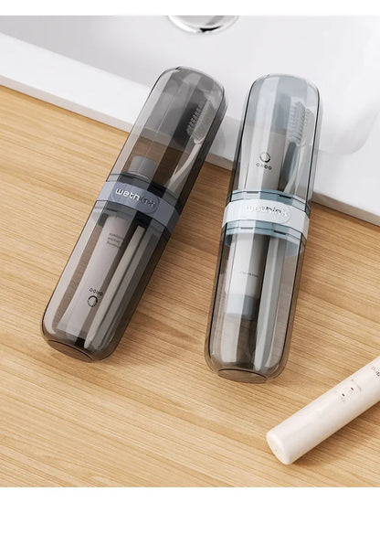 Toothbrush Travel Containers Transparent Portable Toothbrush Case Outdoor/business Trip/travel Acessories