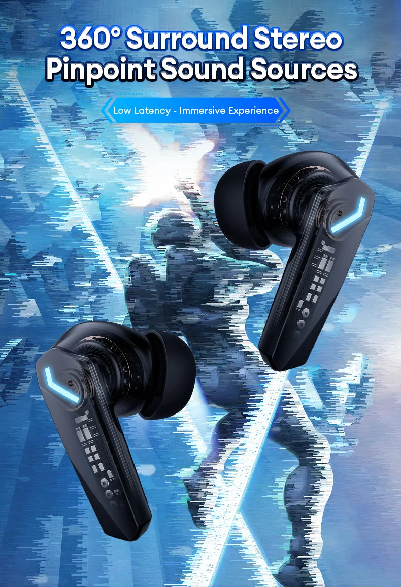 Lenovo GM2 Pro Wireless Headphones Touch Control Game Bluetooth Earphones Noise Reduction HiFi Stereo Music Sport Earbuds Choice RELUX.STORE
