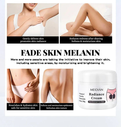 MEDIAN Radiance Cream For Body Brightening Elbows Knees Underarms Dark Spot Corrector Vitamin C Moisturizing Korean Skincare RELUX.STORE
