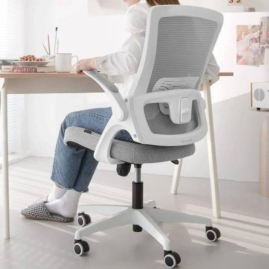 High Back Mesh Chair Adjustable Height and Ergonomic Design Home Office Computer Desk Chair  (Grey)