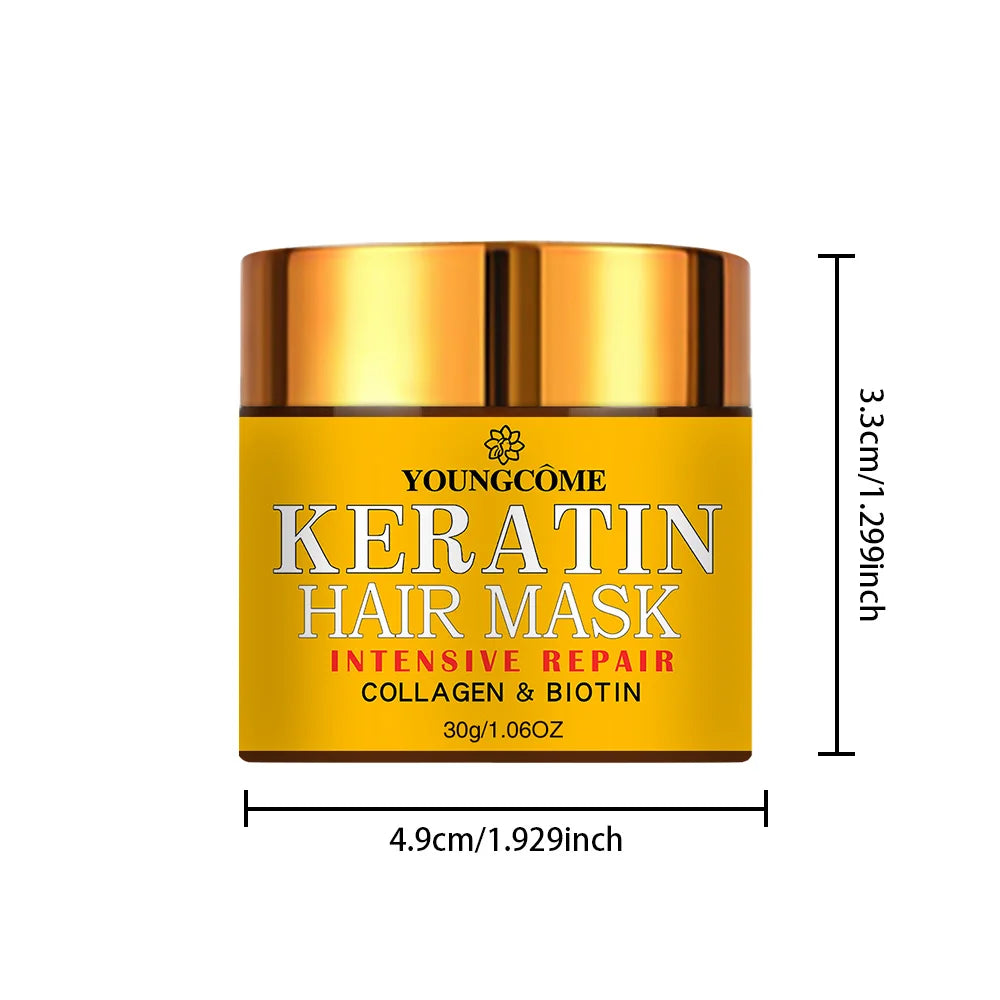 Hair Repairs Hair Mask Biotin Collagen Keratin Treatment Hairs Conditioner Hair Essential Oil Nourishing for Dry Damaged RELUX.STORE