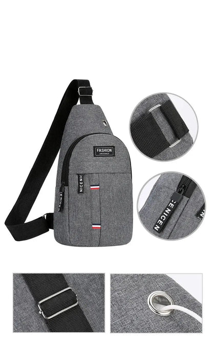 Fashionable and Trendy Lightweight Single Minimalist Shoulder Crossbody Bag for Men with Large Capacity for Leisure and Sports RELUX.STORE