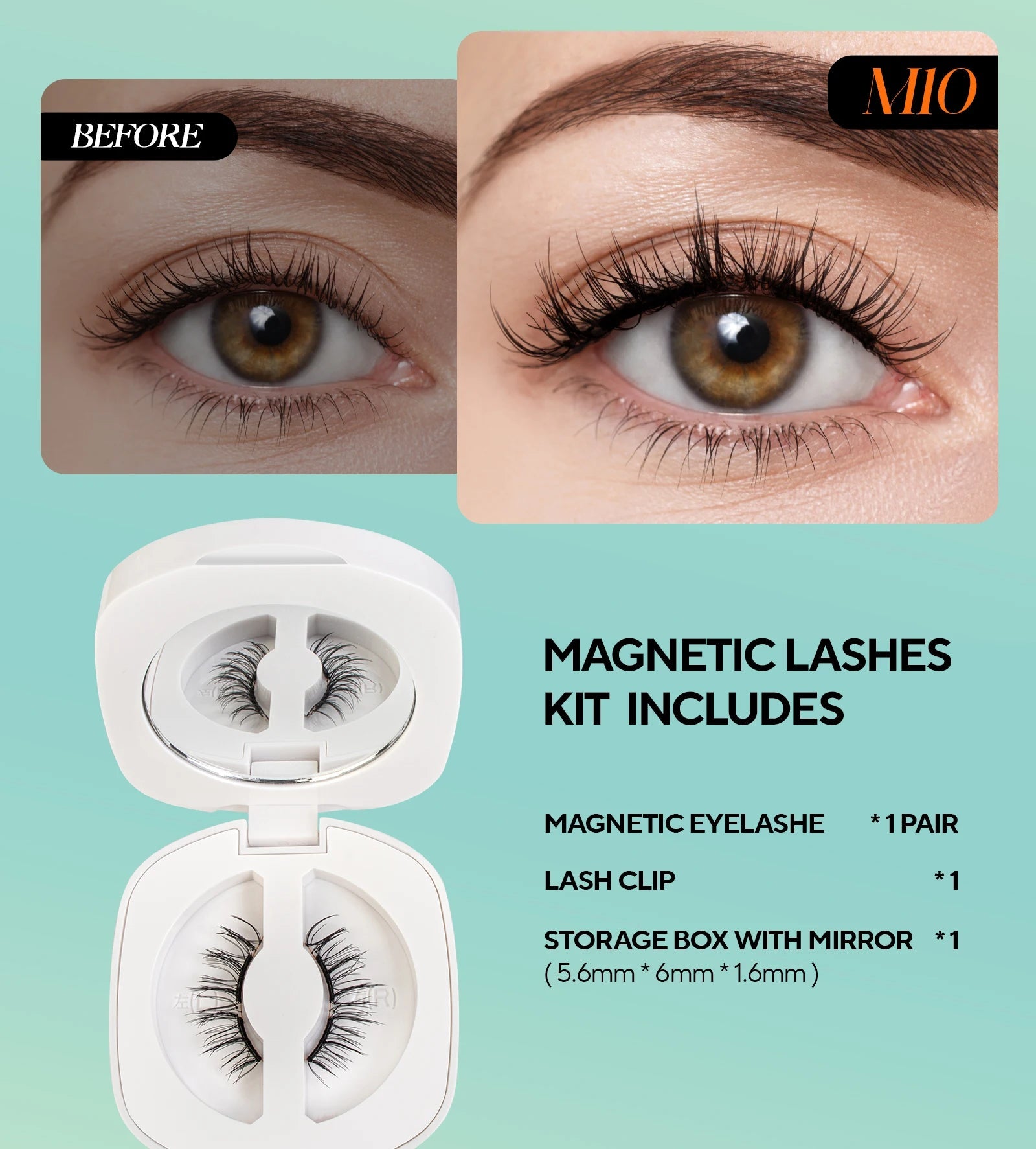 VYRILA Soft Magnetic Eyelashes No Glue Needed Reusable Natural Look 3D Lashes Easy Apply Soft Magnetic Lashes Kit for Eye Makeup RELUX.STORE