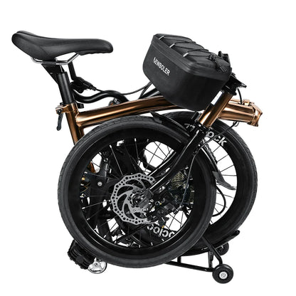 NEWBOLER Folding Bike Handlebar Bag Multi-functional Brompton Bag Bike Front Bag Bike Basket Bag For Brompton Folding Bike