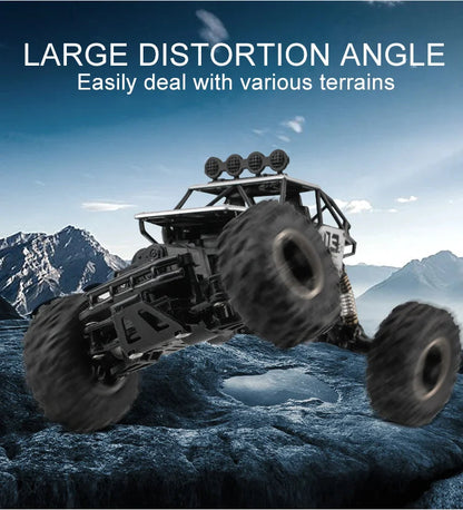 RC Cars Remote Control Car 1:12/16 Off Road Truck Metal Shell LED Headlights Offroad Monster RC Trucks 4WD All Terrain Toys Kids