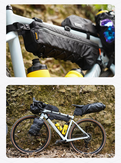 Rhinowalk Bike Frame Bag Water-Resistant Bicycle Triangular Crossbeam Bag For Mtb&Road Gravel Bike With Frame Lengths Over 17 In