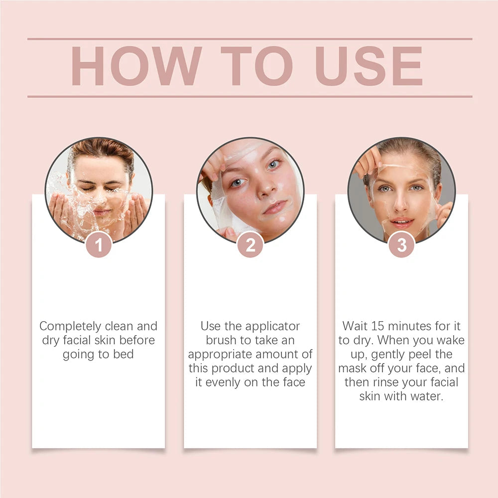 75/150ML Collagen Peel Off Face Mask Deeply Hydrating Moisturizing Night Wrapping Mask Cream Firming Skin Peel-off Facial Mask RELUX.STORE