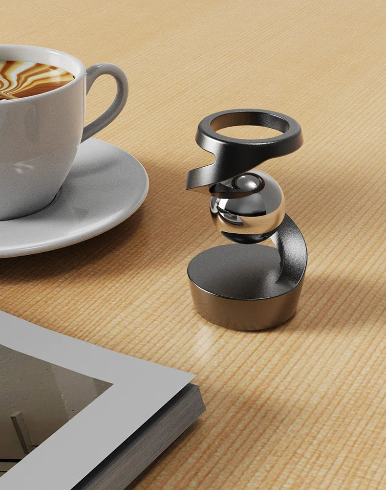 Adult Desktop Stress Relief Toy Aluminum Alloy Decompression Hypnosis Rotary Gyro Fingertip Kinetic levitating Spinner Gift