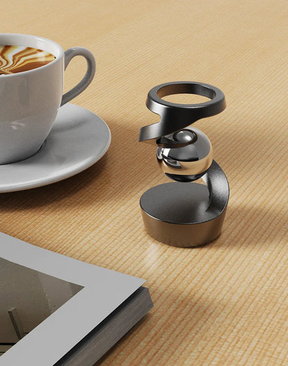 Adult Desktop Stress Relief Toy Aluminum Alloy Decompression Hypnosis Rotary Gyro Fingertip Kinetic levitating Spinner Gift