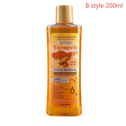 Turmeric Essential Oil Facial Body Massage oil Moisturizing Diffuser Aromatherapy Brightening Smoothing Body Face Skin Care 200m RELUX.STORE