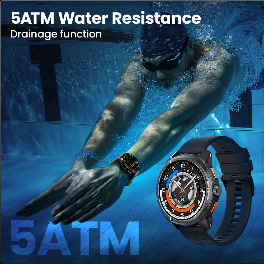 HAYLOU Solar Ultra GPS Smart Watch 1.6” AMOLED Display GPS Positioning 5ATM Waterproof Bluetooth Calling Sports Smartwatchs