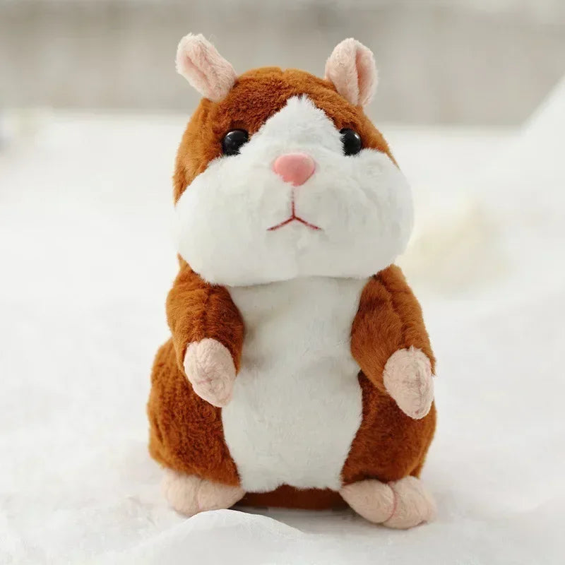 Learn To Imitate Talking Little Hamster Animal Plush Funny Toy Talking Nod Hamster Doll Soothing Crying Baby Toy Kids Gift - RELUX.STORE