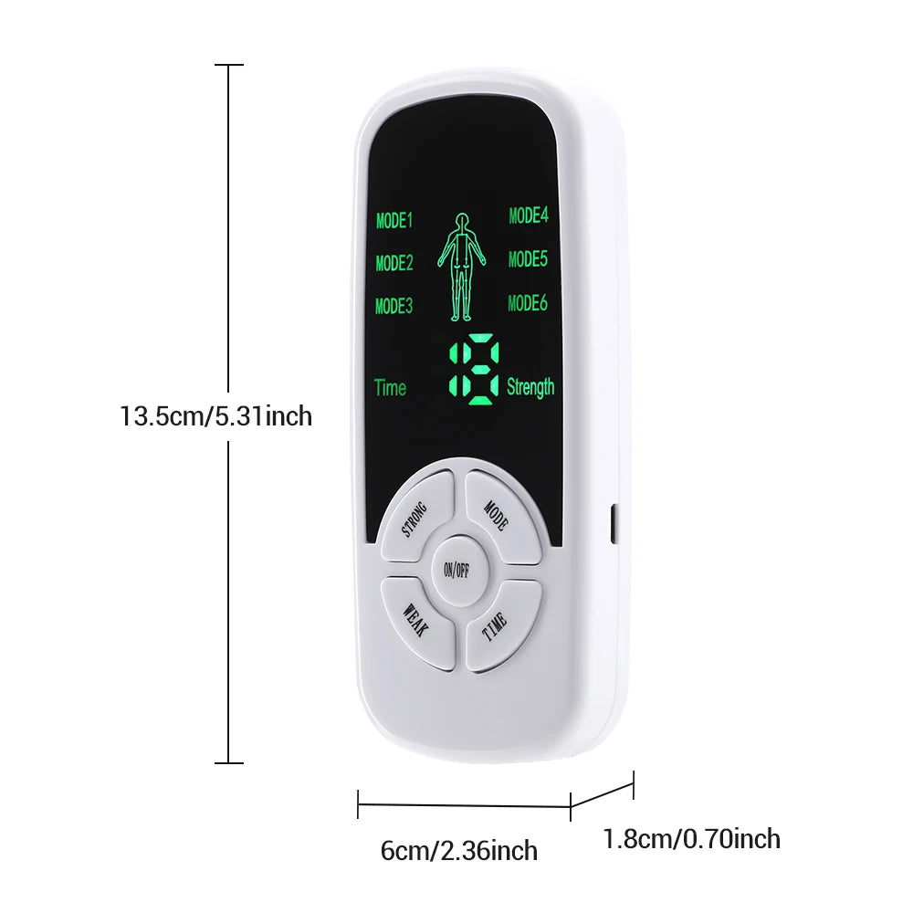 EMS Pulse Electric Muscle Stimulator Back Neck Body Massager Tens Acupuncture Meridian Physiotherapy Digital Massage Tools RELUX.STORE