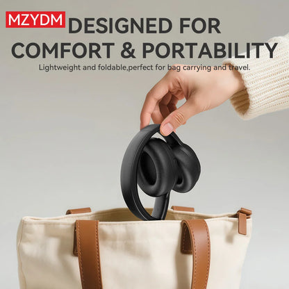 MZYDM DJ16 Foldable Wireless Headphones, Bluetooth Stereo Earphones Super Bass With Mic Noise Cancelling Headset For Iphone PC