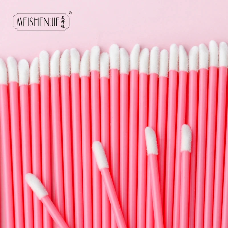 Wholesale 50/1000pcs Lip Brushes Applicators Eyelashes Brush Lipstick Brush Lip Gloss Applicator Wands Makeup Beauty Tool RELUX.STORE