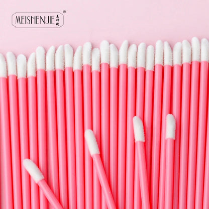 Wholesale 50/1000pcs Lip Brushes Applicators Eyelashes Brush Lipstick Brush Lip Gloss Applicator Wands Makeup Beauty Tool RELUX.STORE