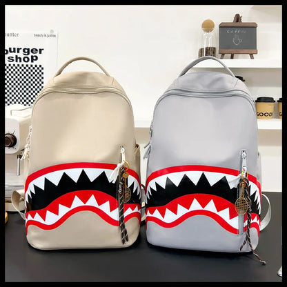 Men's Tactical Backpack: Shark-Mouth Opening Travel Rucksack | Water-Resistant Student Daypack for Outdoor Hiking & College