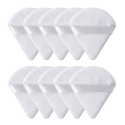 10/20Pcs Triangle Velvet Powder Puff Pizza Flours Mini Face Makeup Sponge Cosmetics Washable Lightweight Makeup Tool RELUX.STORE